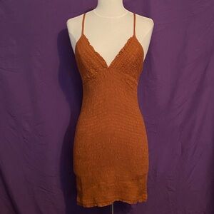 NWT Rust Ellen Mini Sundress by Anthropologie. Size XS.
